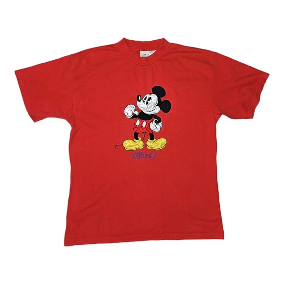 Vintage Mickey Mouse T-Shirt XL The Disney Store Embroidered Mickey Mouse - Picture 1 of 5
